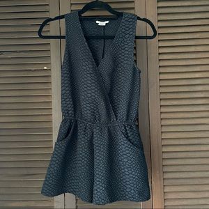 bar III snake print romper